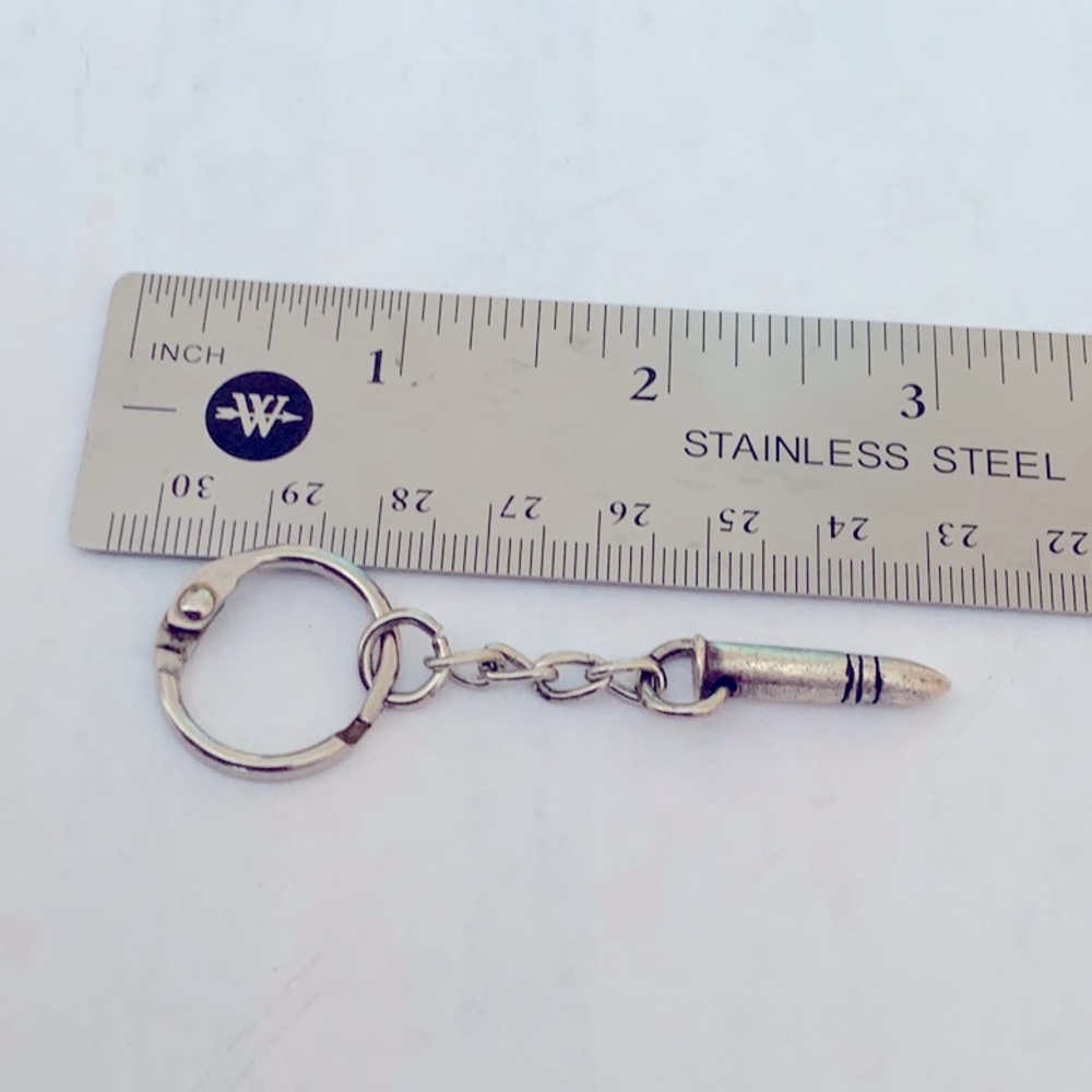 Unique Stainless Steel Bullet Keychain